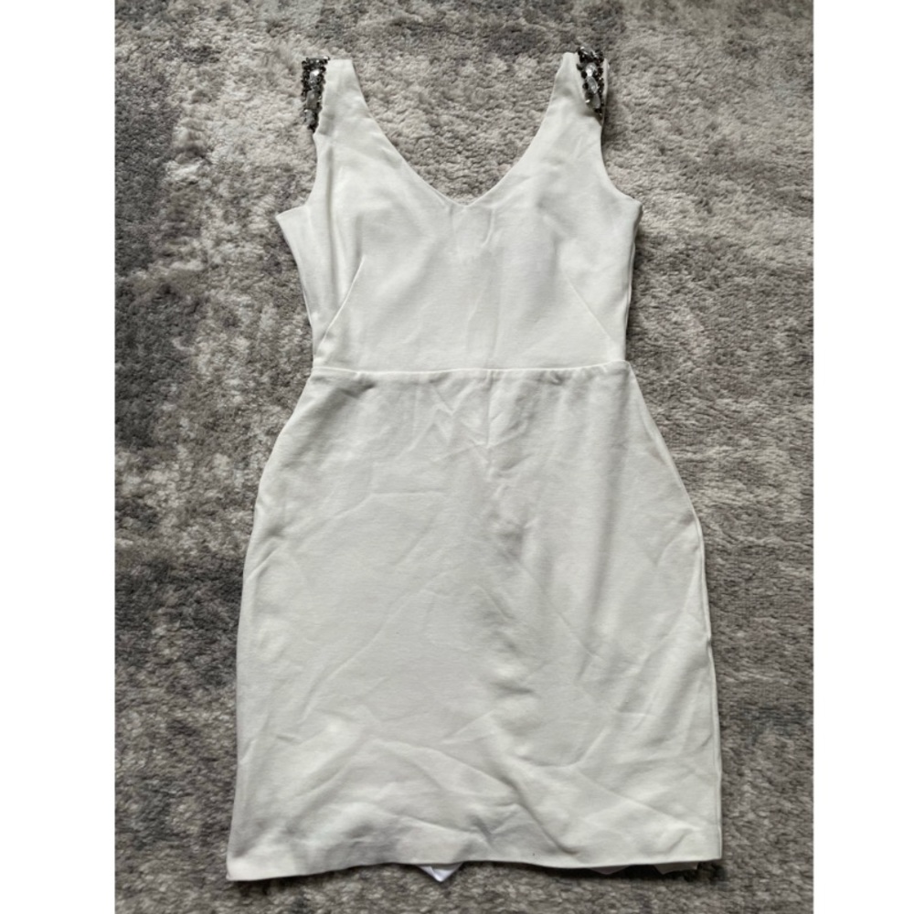 AQUA Cocktail Dress - White - Size:Small - Used - Good Condition